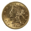1907 USA $10 Gold Eagle UNC (MS60) Nicks