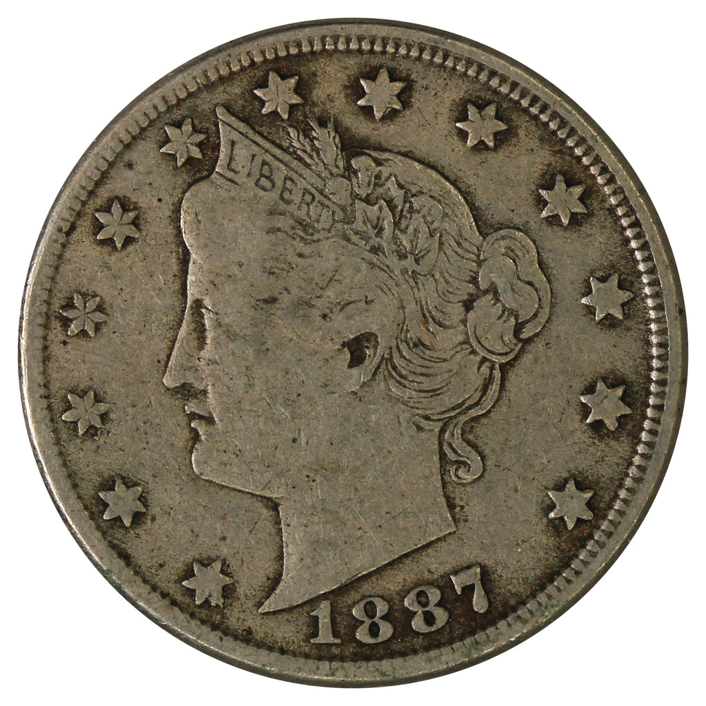 1887 USA Nickel F-VF (F15) $
