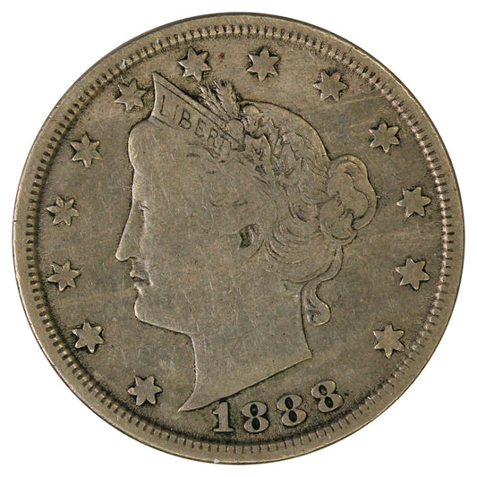 1888 USA Nickel Fine (F12)