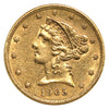 1905 S USA $5.00 Gold Half Eagle EF-AU (EF45) $
