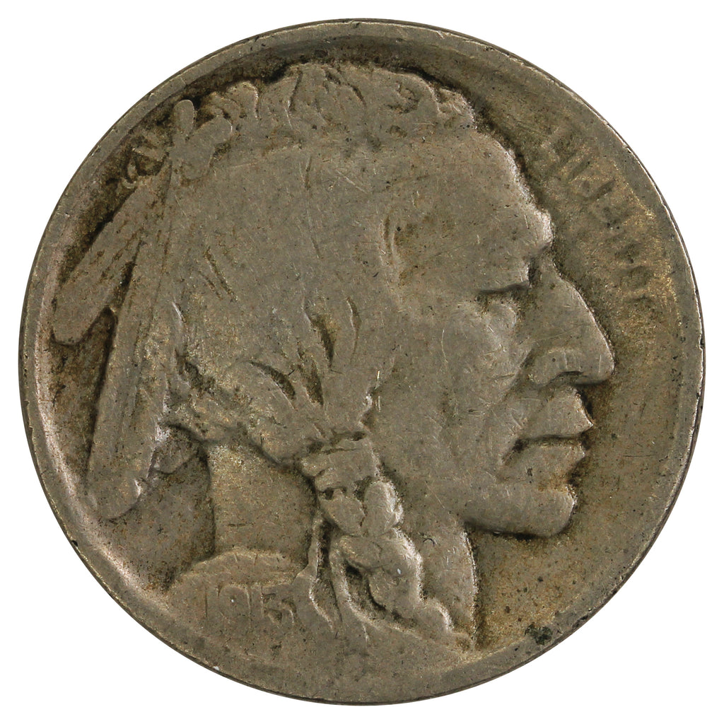 1913 S Var. 1 Raised Ground USA Nickel Very Fine (VF20) $