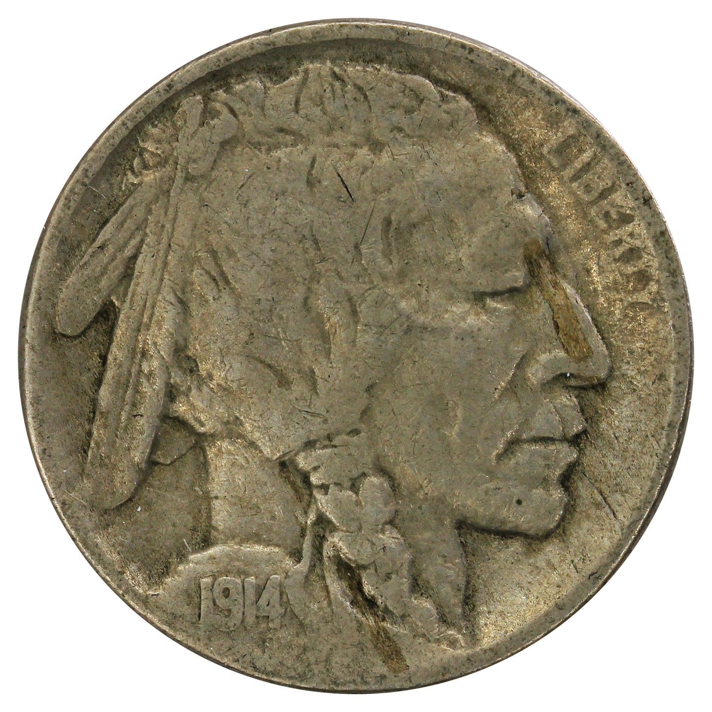 1914 D USA Nickel Fine (F12) $