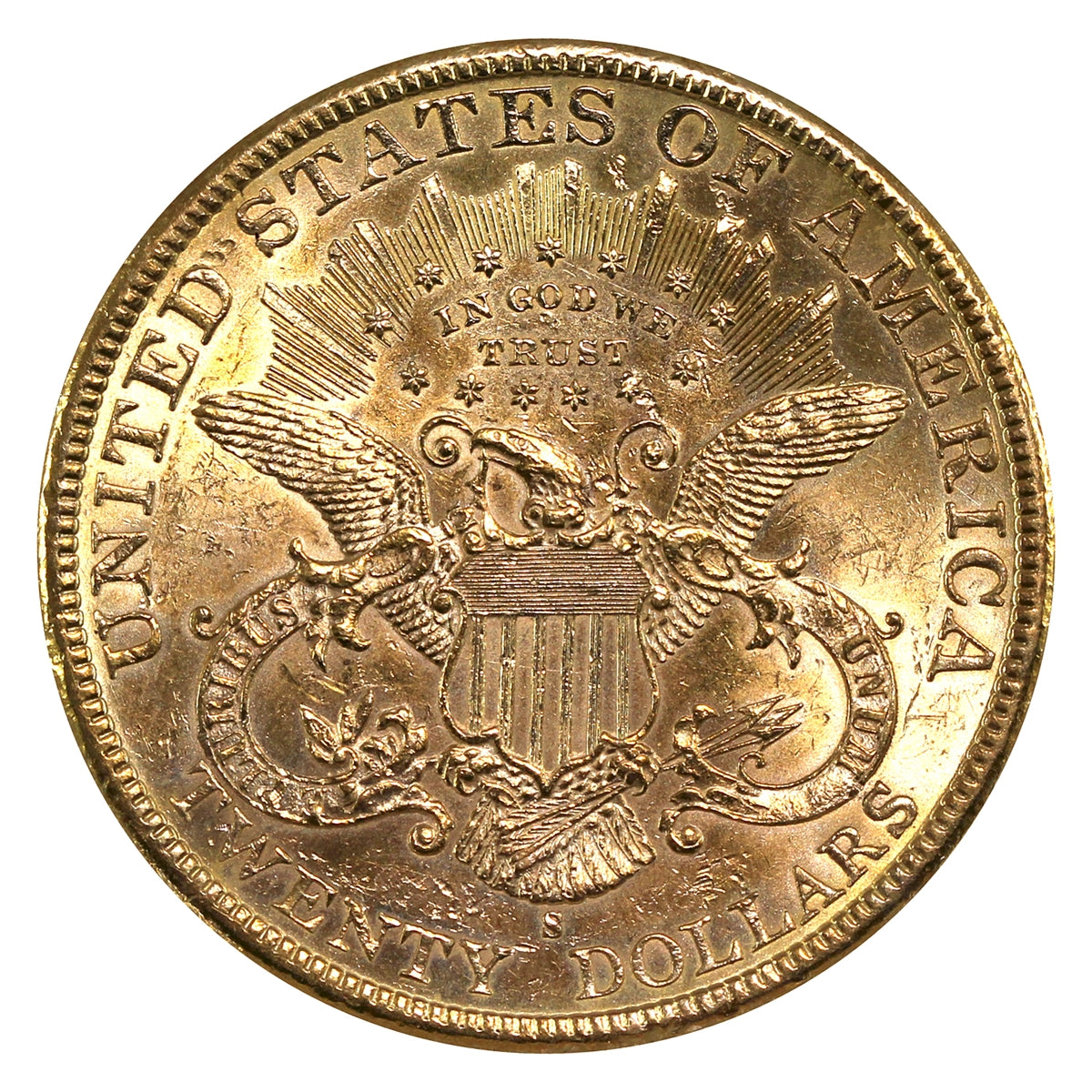 1898 S USA $20.00 Gold Double Eagle UNC+ (MS62) $