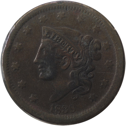 1838 USA Cent F-VF (F-15) $