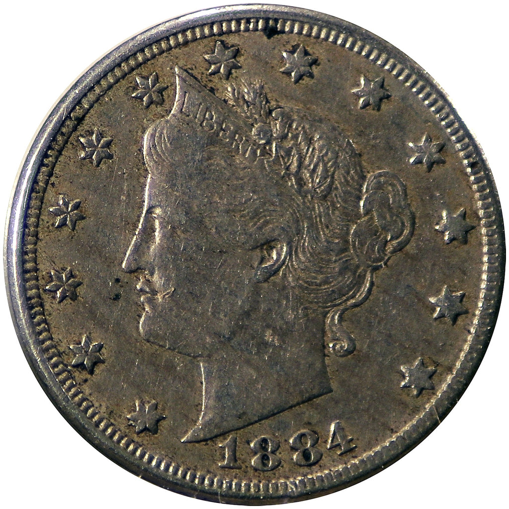 1884 USA Nickel VF-EF (VF30) $