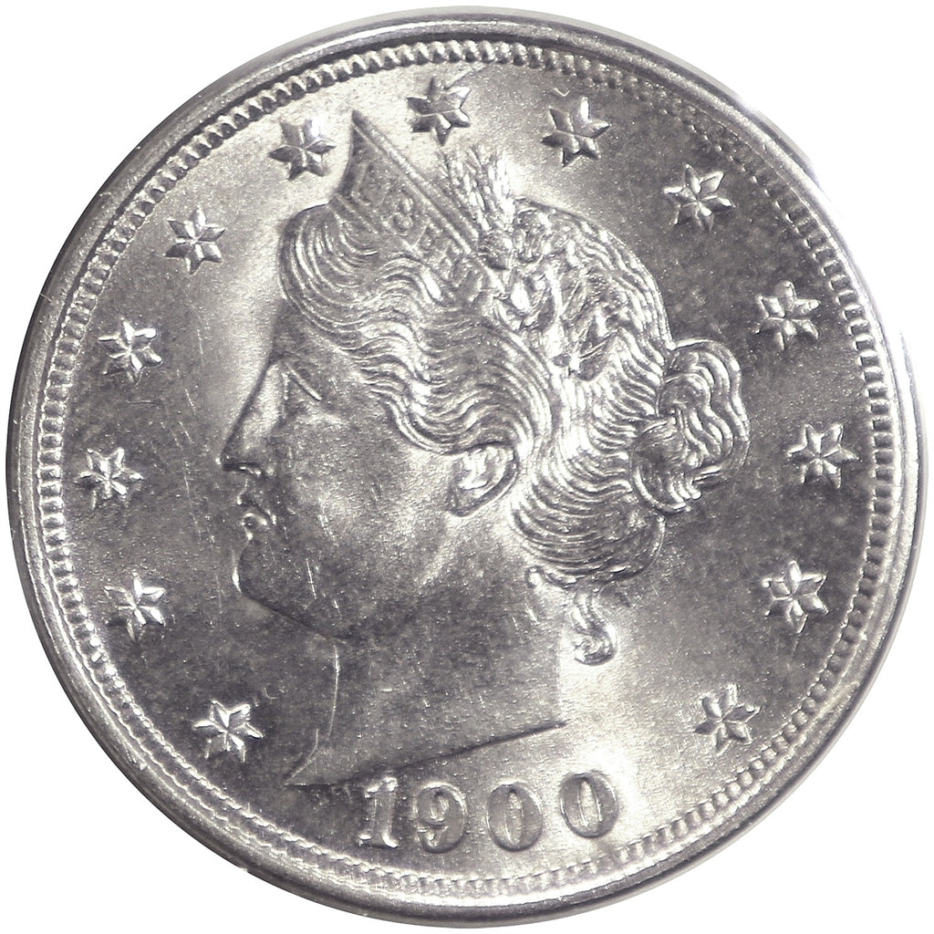 1900 USA Nickel Brilliant Uncirculated (MS63) $