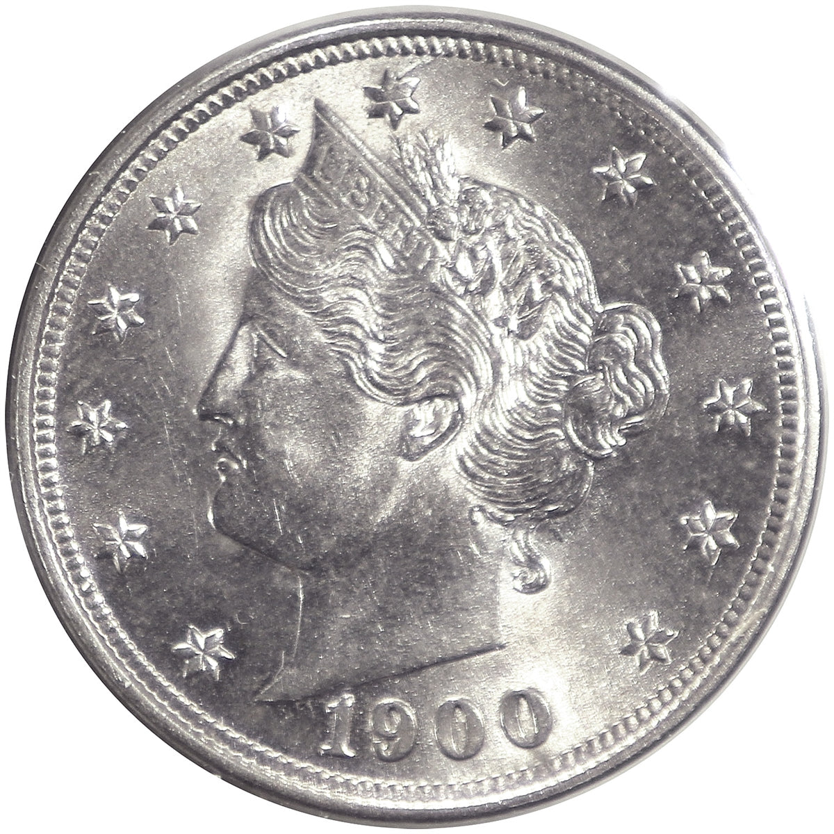 1900 USA Nickel Brilliant Uncirculated (MS63) $