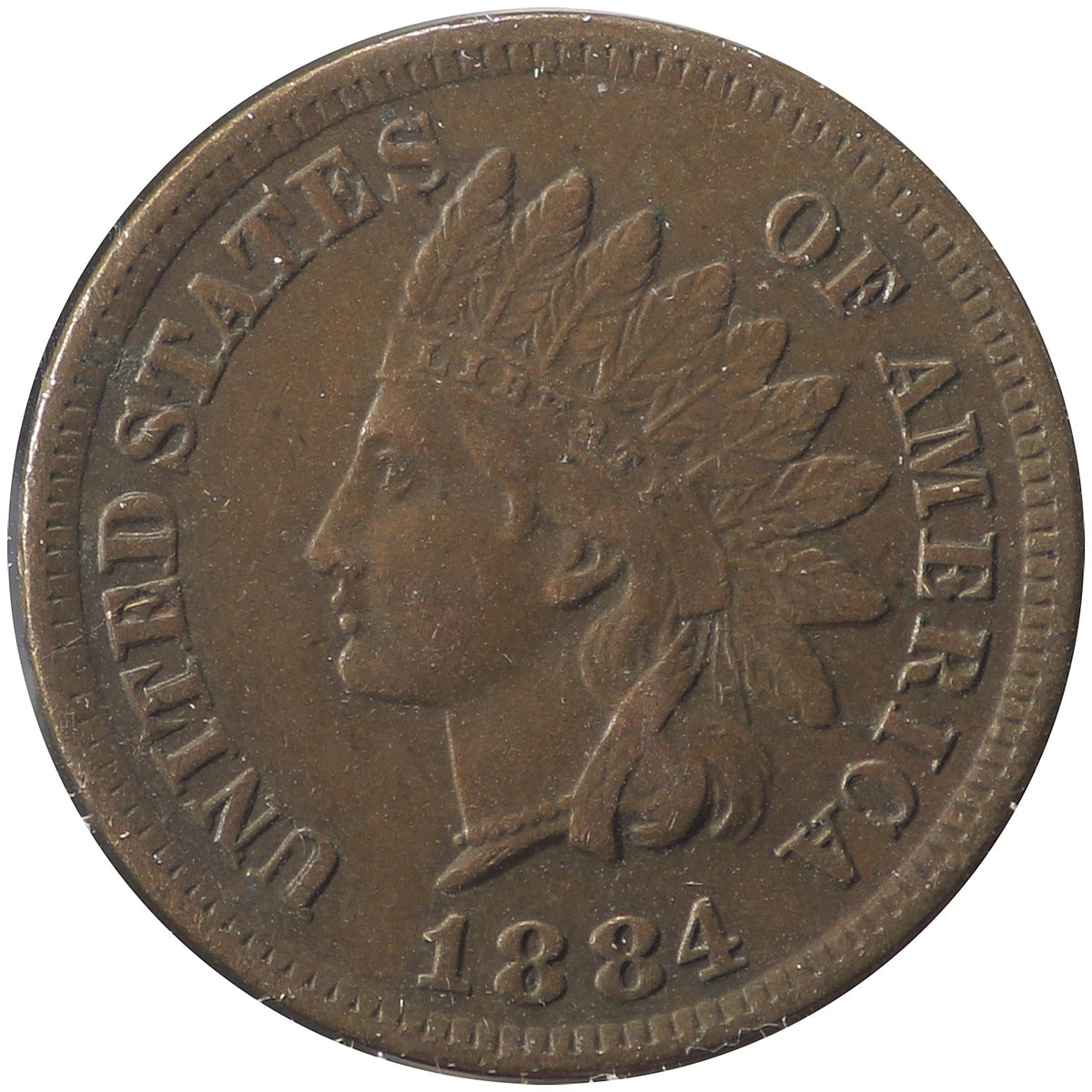 1884 USA Cent Extra Fine (EF40)
