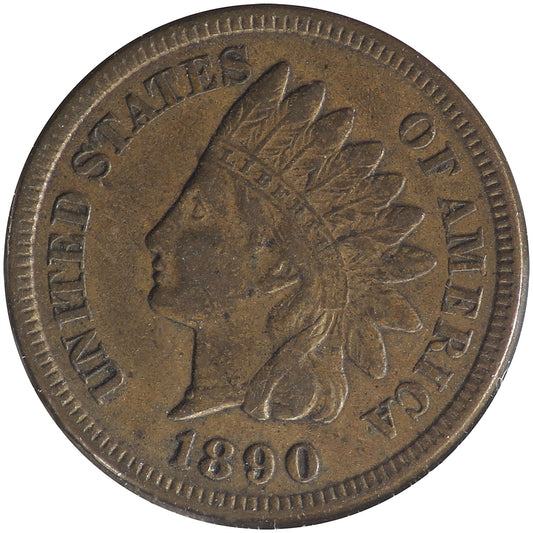 1890 USA Cent Extra Fine (EF40)