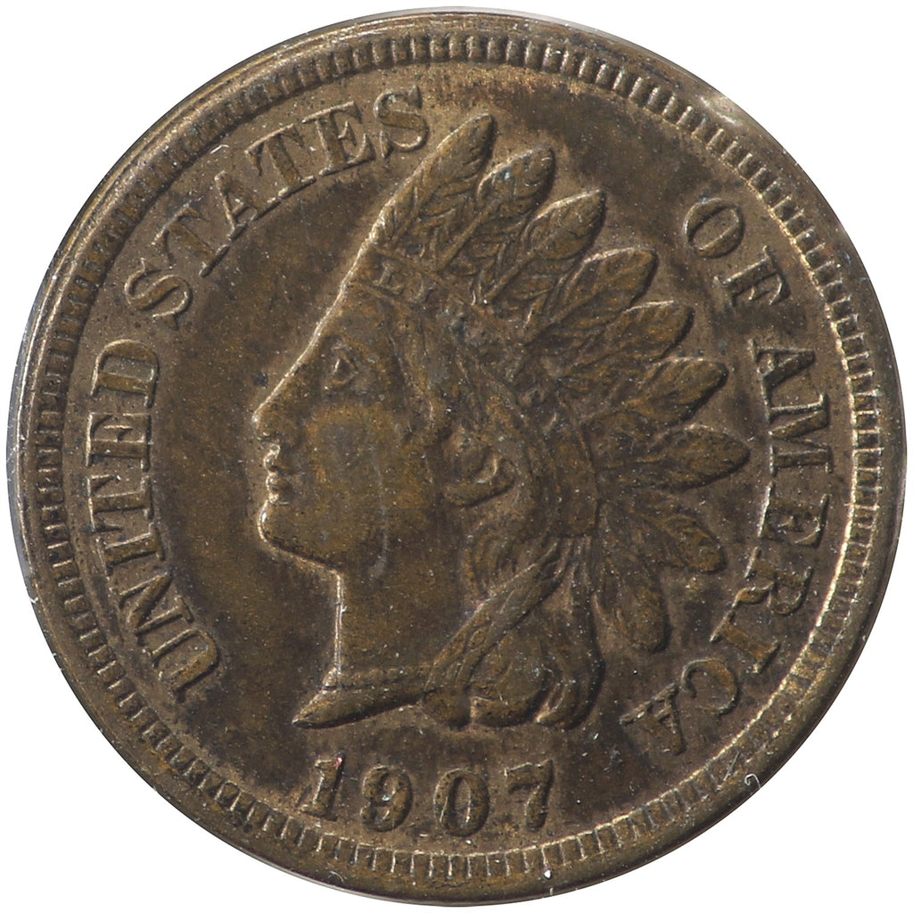 1907 USA Cent Almost Uncirculated (AU50)