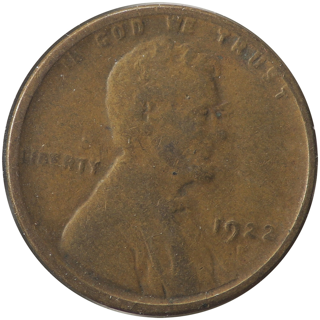1922 D Weak D USA Cent F-VF (F15)