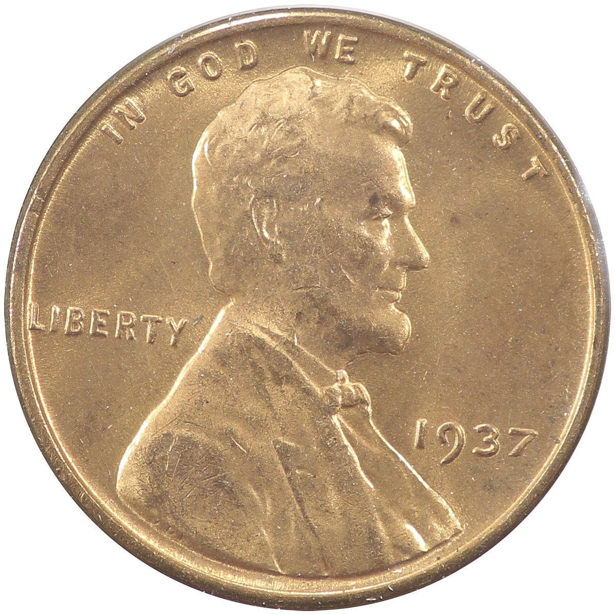 1937 USA Cent Choice Brilliant Uncirculated (MS64)