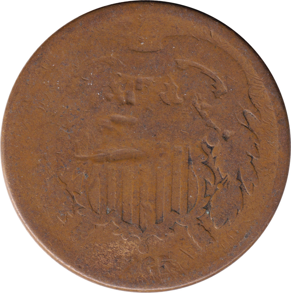 1865 USA 2 Cents Poor