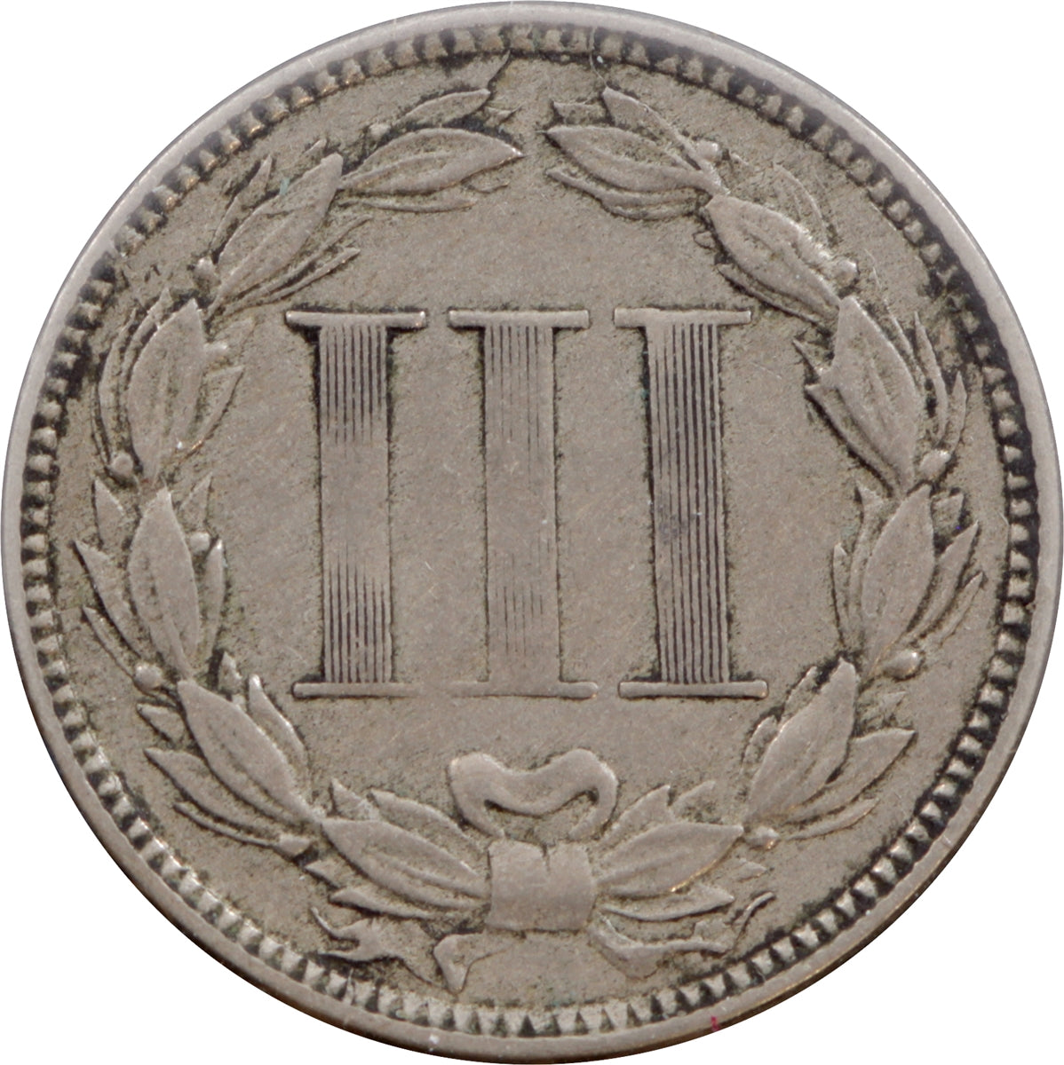 1867 USA 3 Cent VF-EF (VF-30)