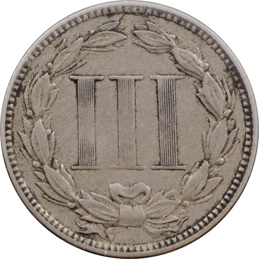 1867 USA 3 Cent VF-EF (VF-30)