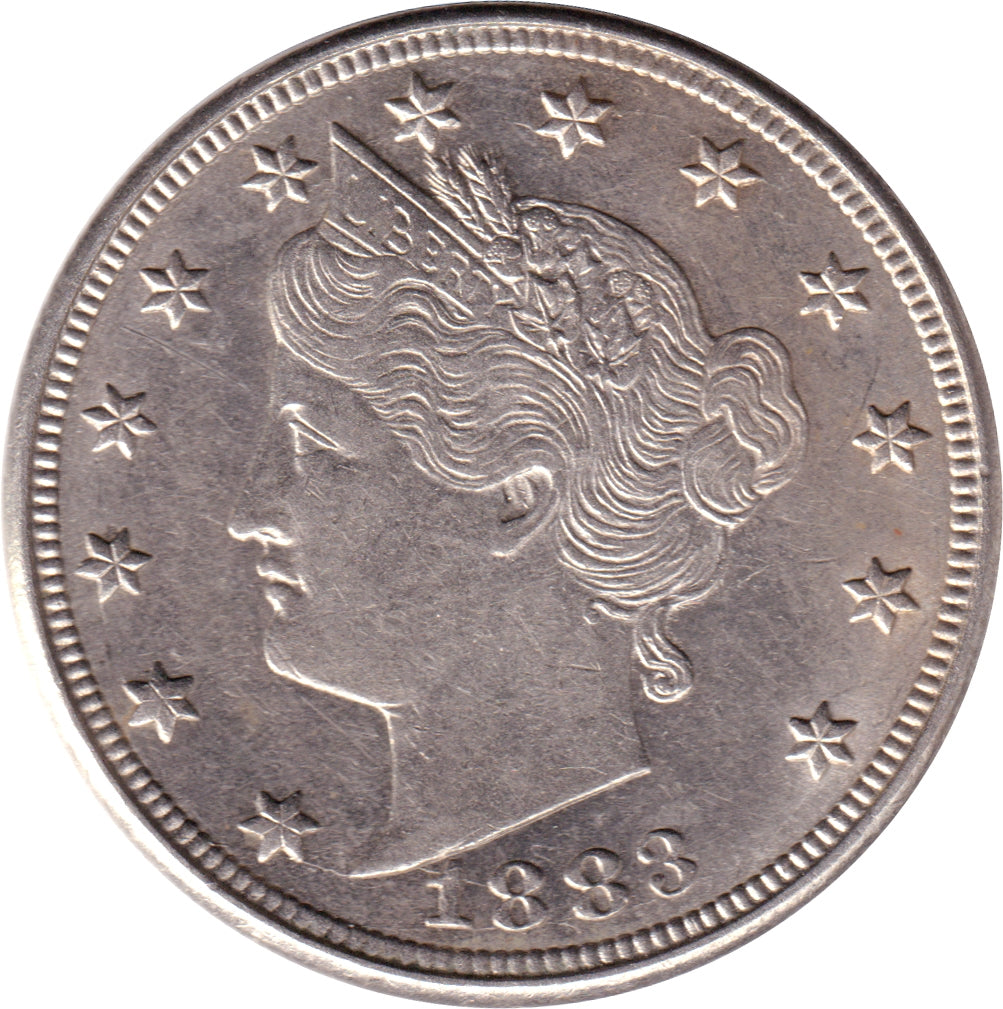 1883 No Cents USA Almost Uncirculated (AU50)