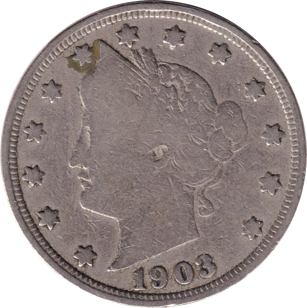 1903 USA Nickel VG-F (VG10)