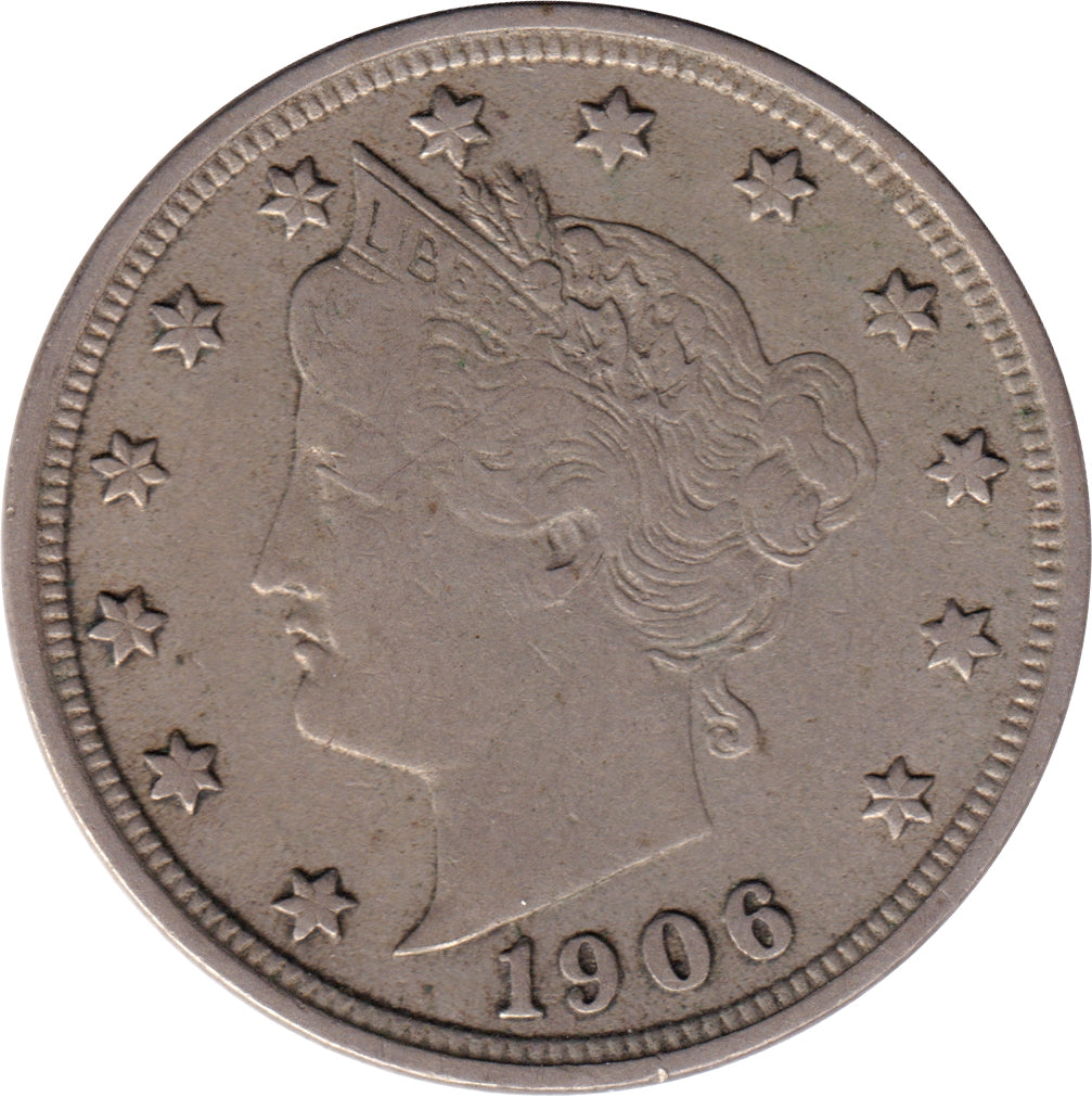 1906 USA Nickel Very Fine (VF20)
