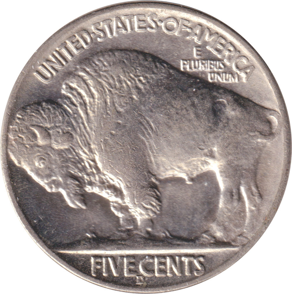 1936 D USA Nickel Brilliant Uncirculated (MS63)