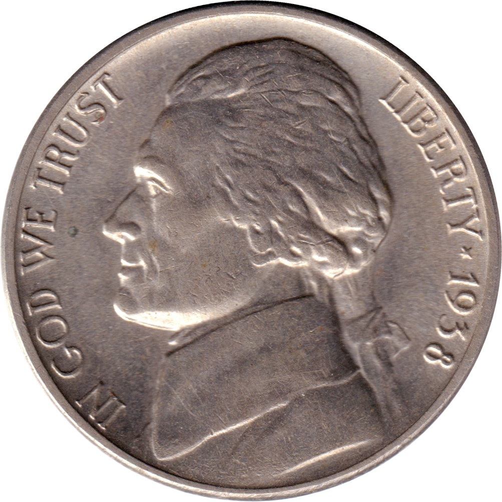 1938 USA Nickel Choice Brilliant Uncirculated (MS64)