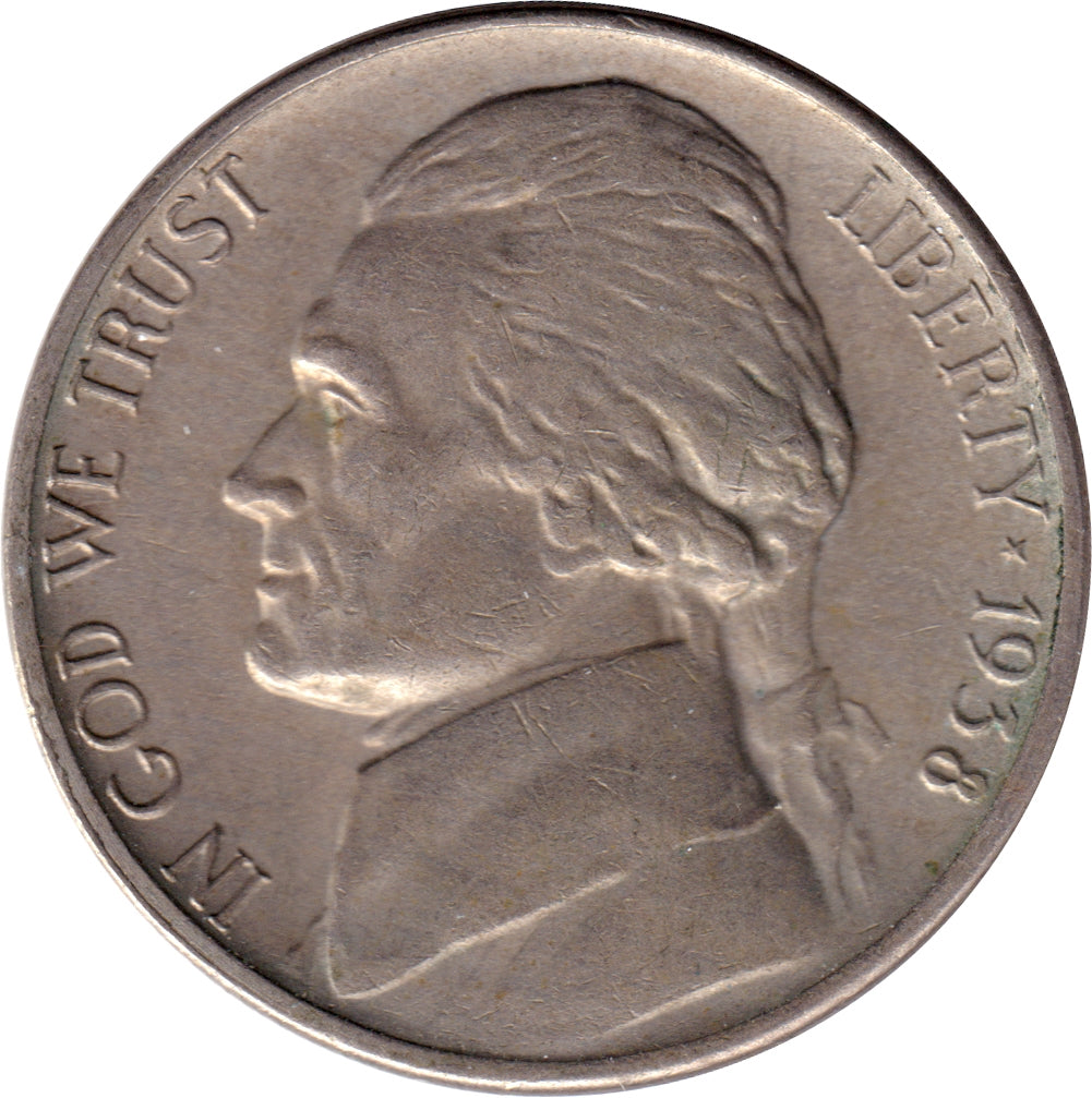 1938 USA Nickel Brilliant Uncirculated (MS63)