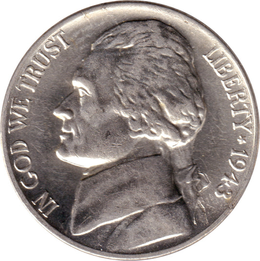 1943 P Silver USA Nickel Brilliant Uncirculated (MS-63)