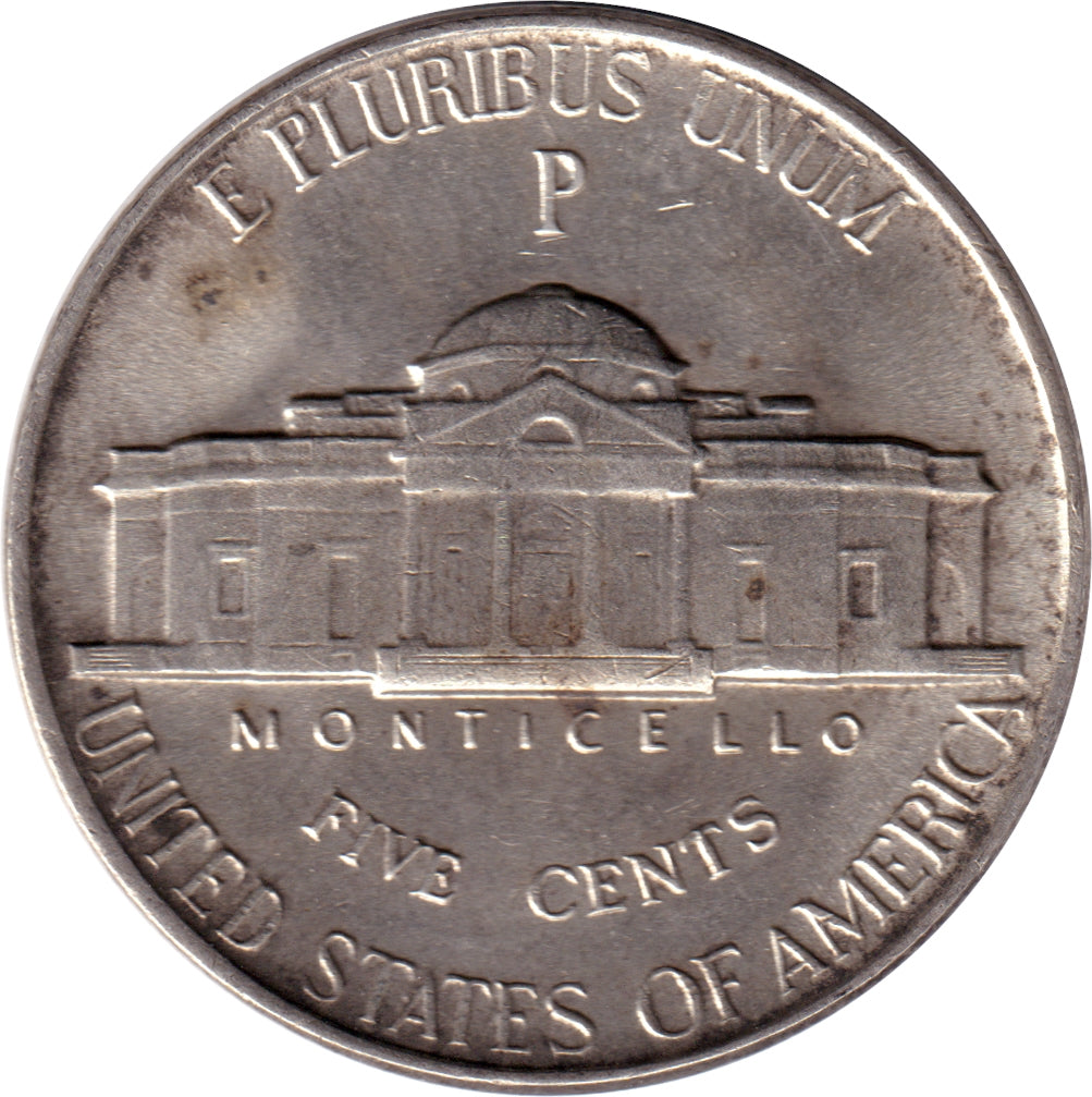 1944 P USA Silver Nickel Brilliant Uncirculated (MS63)