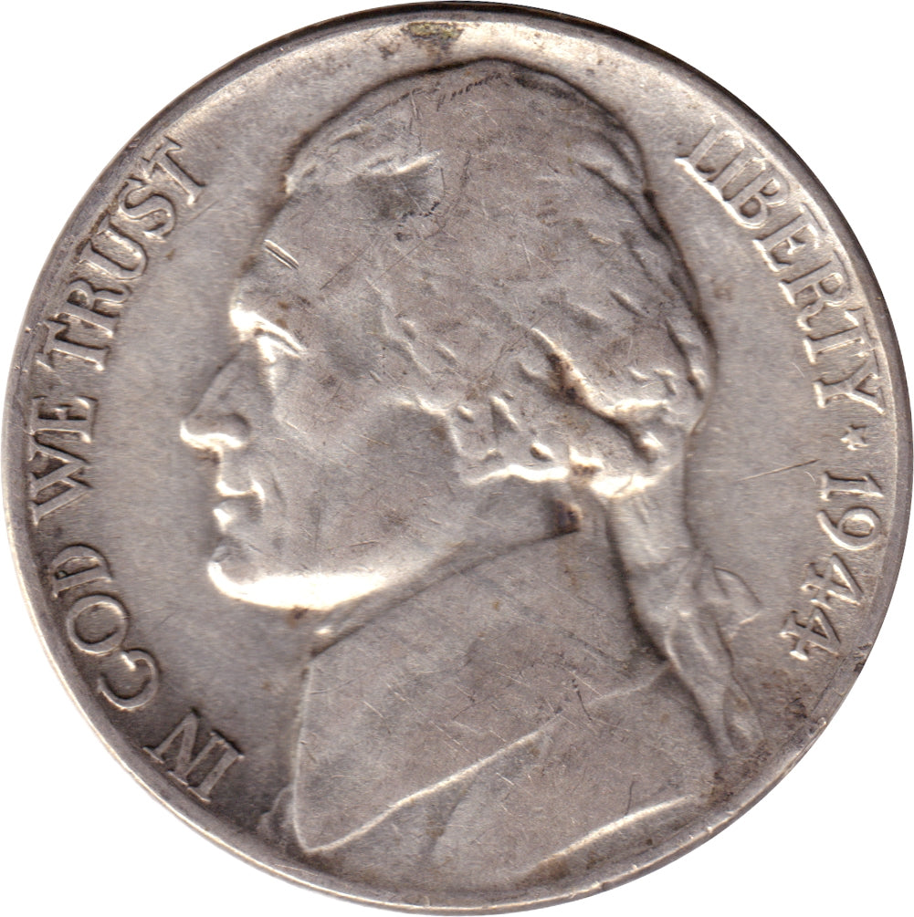 1944 P USA Silver Nickel EF-AU (EF45)