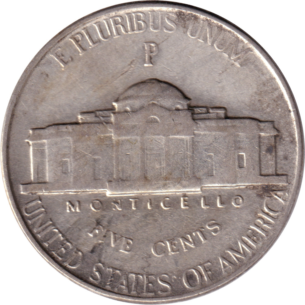 1944 P USA Silver Nickel EF-AU (EF45)