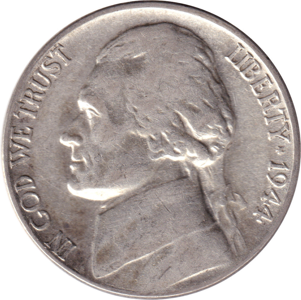 1944 P USA Silver Nickel Extra Fine (EF40)