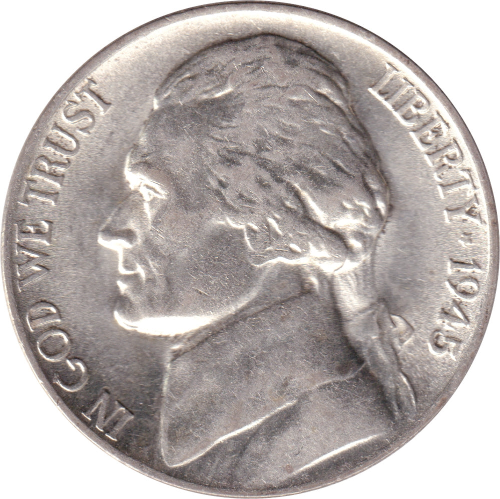 1945 P USA Silver Nickel AU-UNC (AU55)