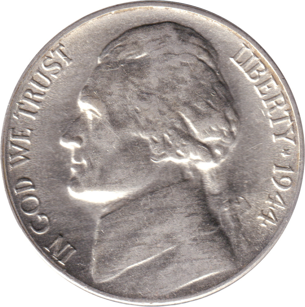 1945 S USA Silver Nickel AU-UNC (AU55)