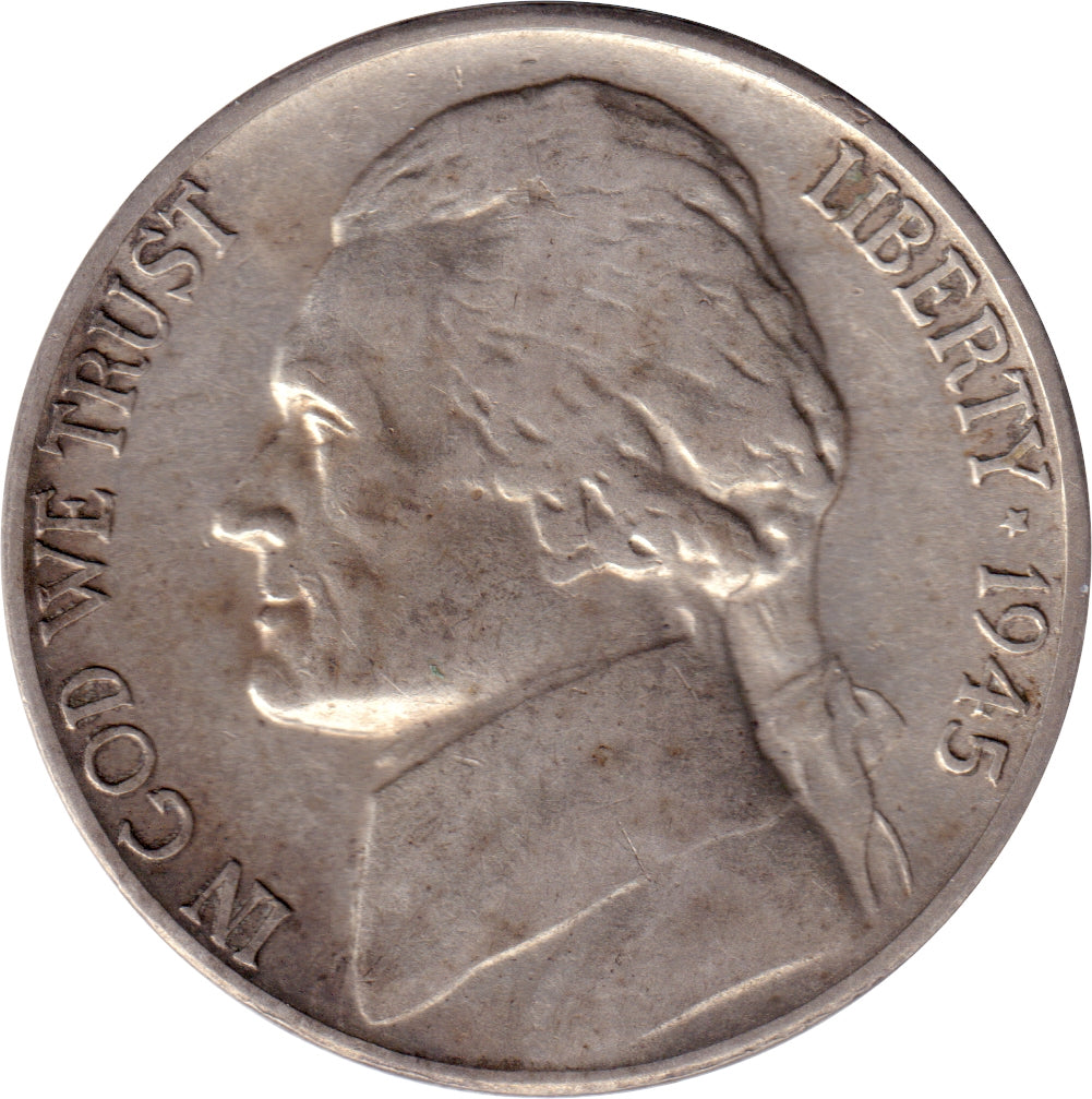 1945 S USA Silver Nickel EF-AU (EF45)