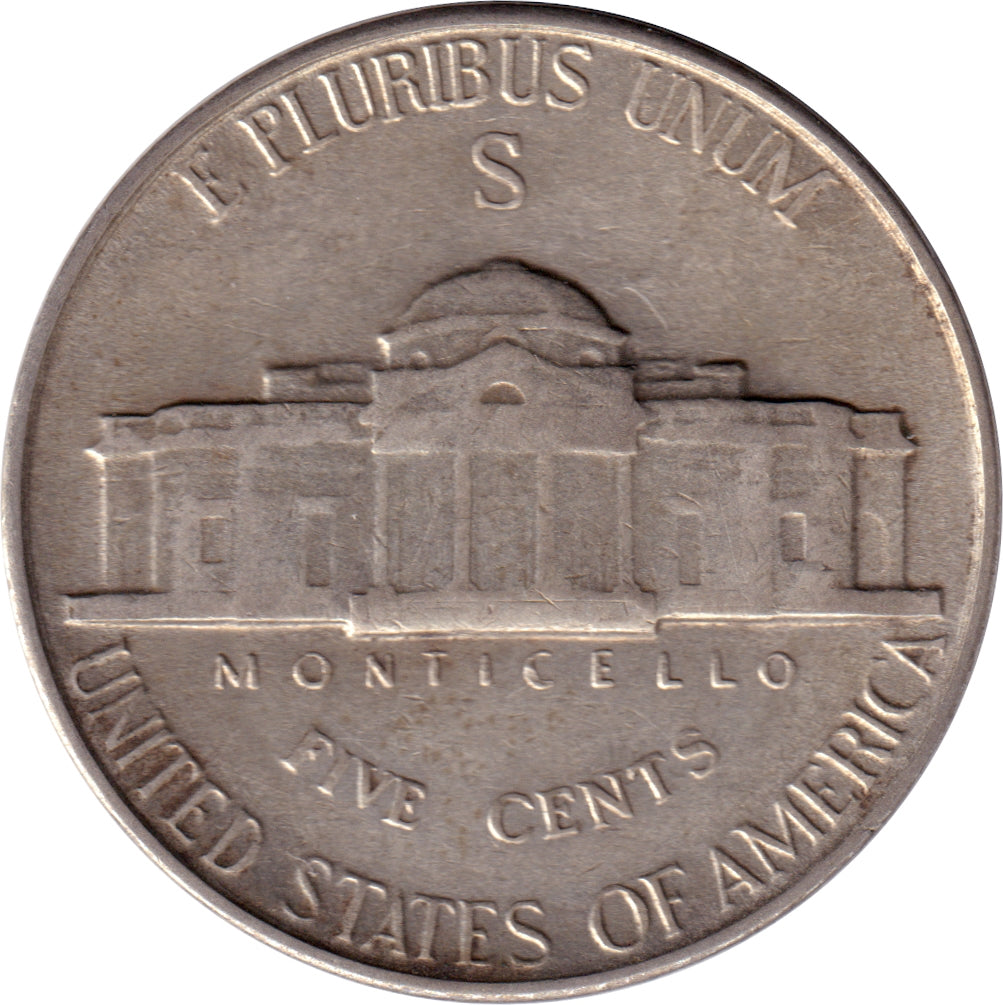 1945 S USA Silver Nickel EF-AU (EF45)