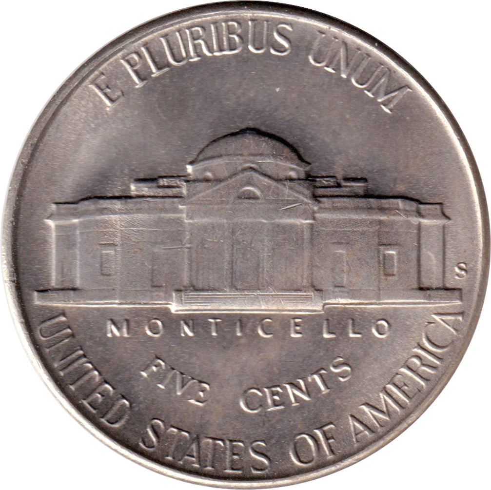 1947 S USA Nickel Choice Brilliant Uncirculated (MS64)