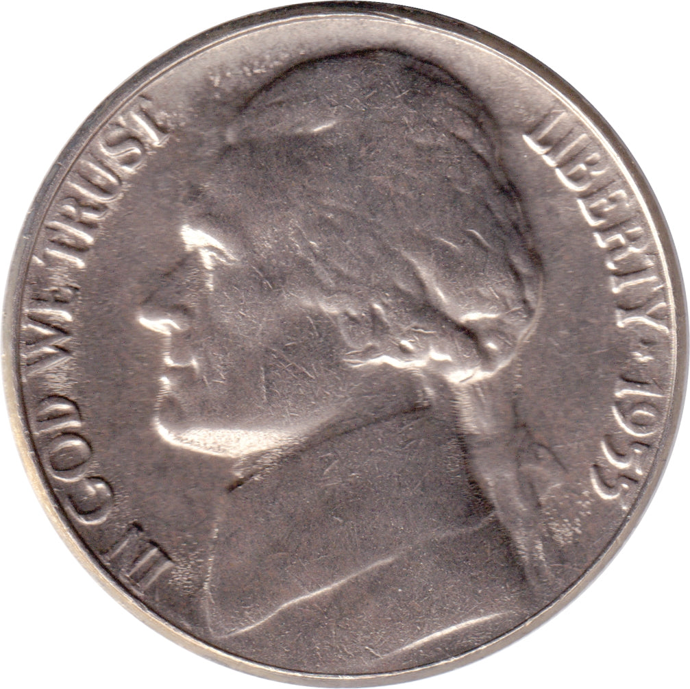 1955 USA Nickel Brilliant Uncirculated (MS63)