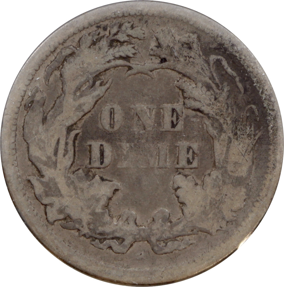 1876 USA Dime VG-F (VG-10)