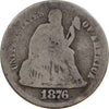 1876 S USA Dime About Good (AG3)