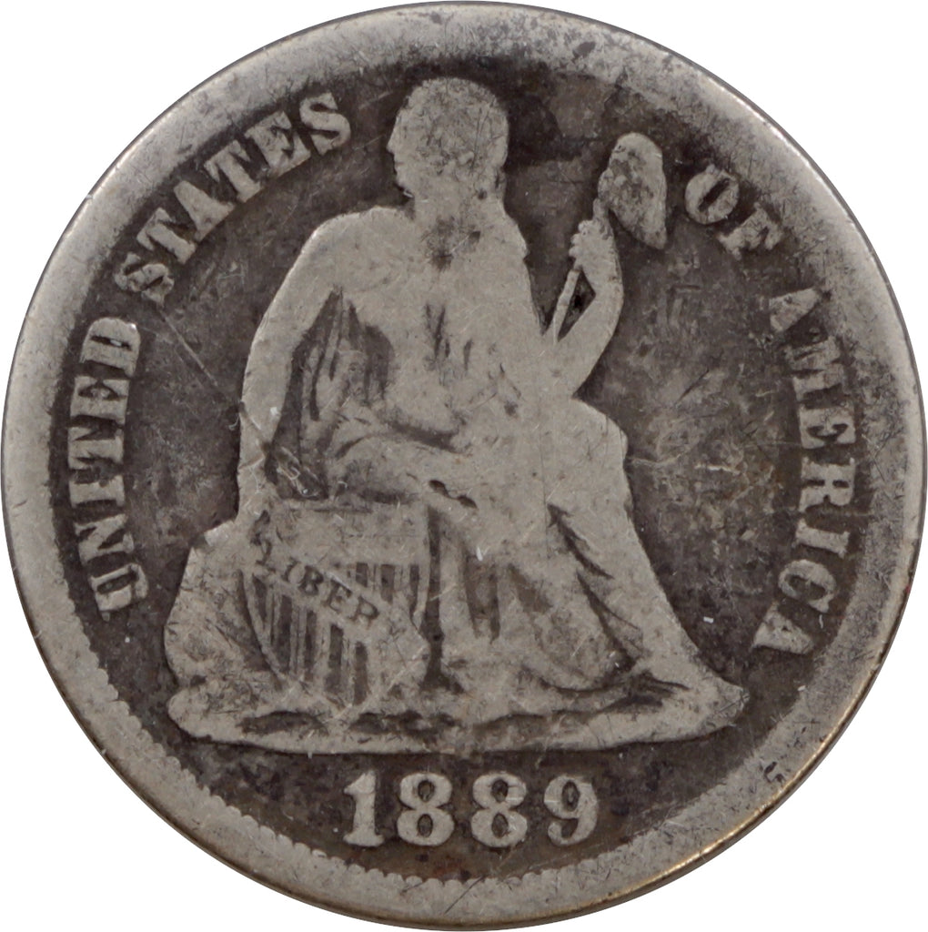 1889 USA Dime G-VG (G6)