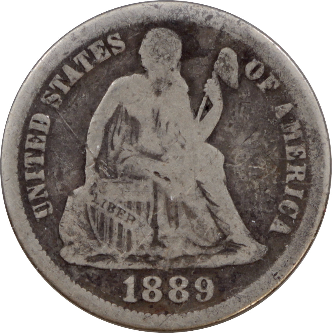 1889 USA Dime G-VG (G6)