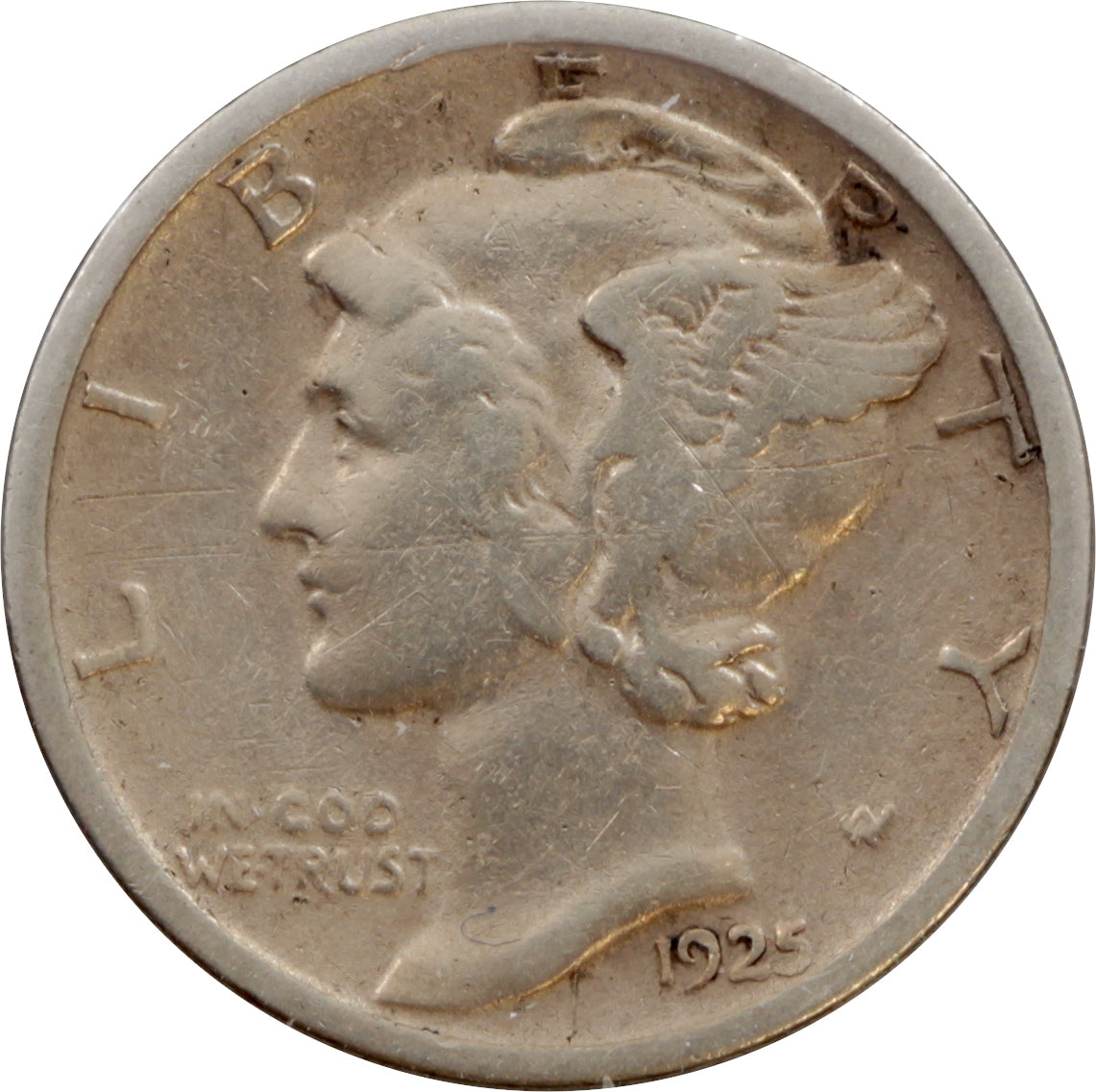 1925 USA Dime Very Fine (VF20)