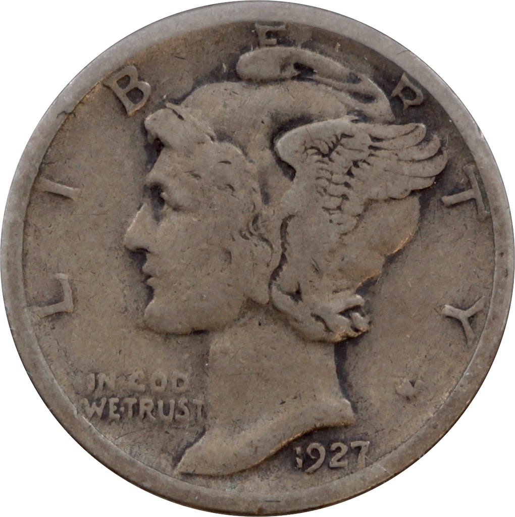 1927 S USA Dime Fine (F12)