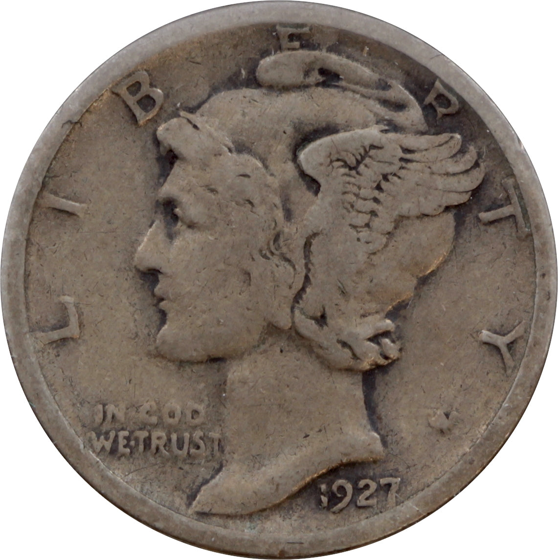 1927 S USA Dime Fine (F12)