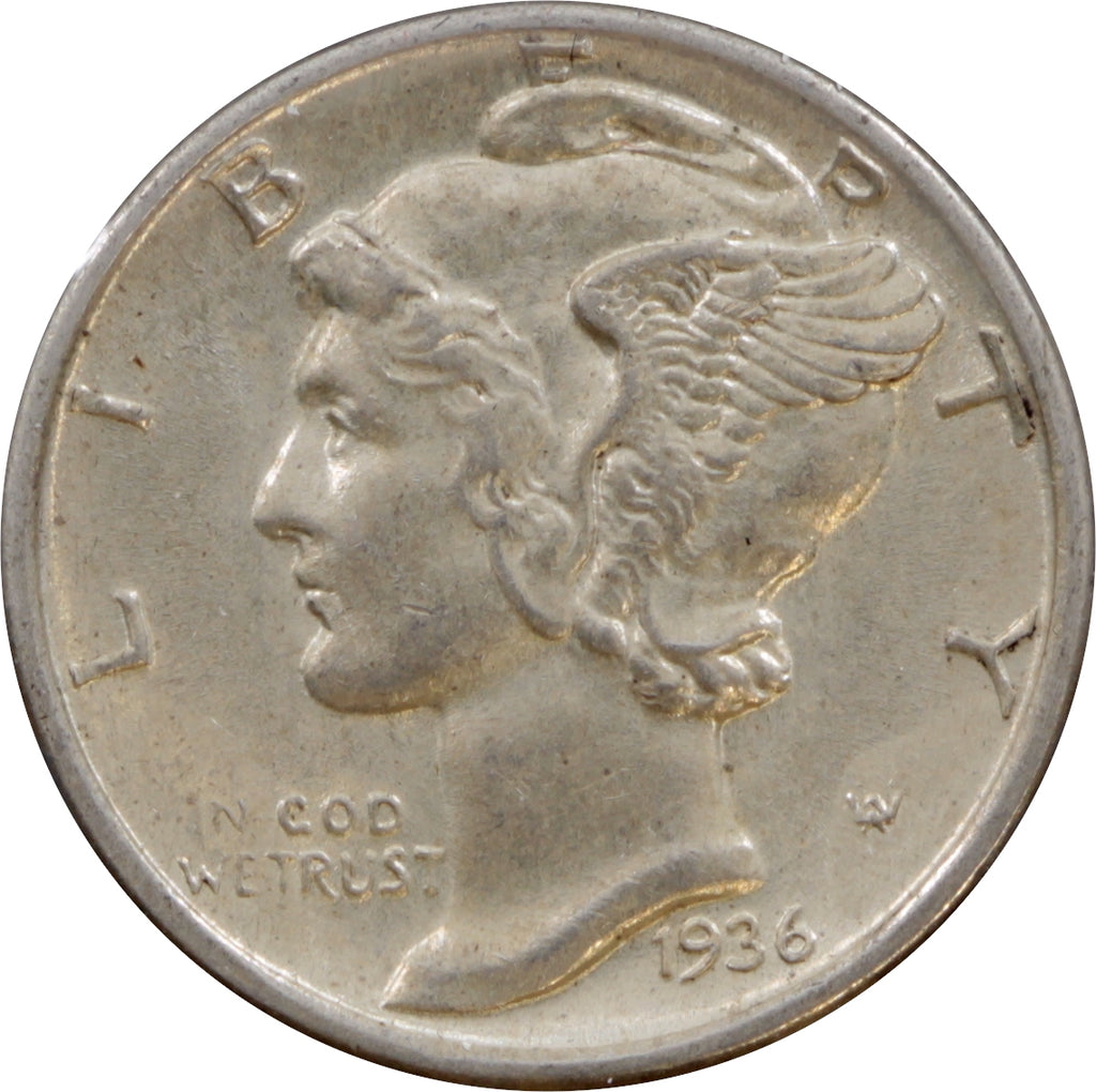 1936 USA Dime UNC+ (MS62)