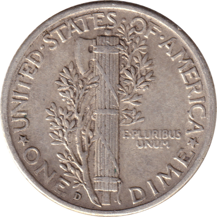 1941 D USA Dime EF-AU (EF45)