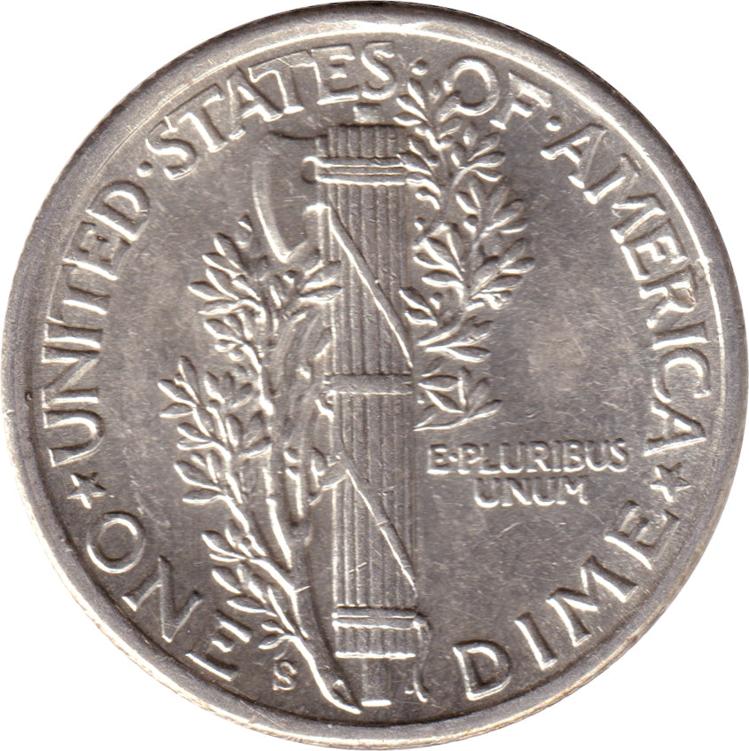 1942 S USA Dime AU-UNC (AU55)