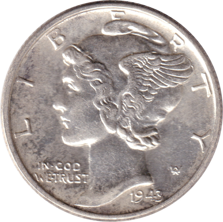1943 USA Dime UNC+ (MS62)