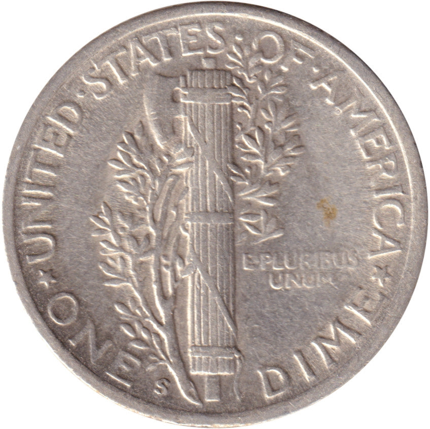 1945 S USA Dime Extra Fine (EF40)