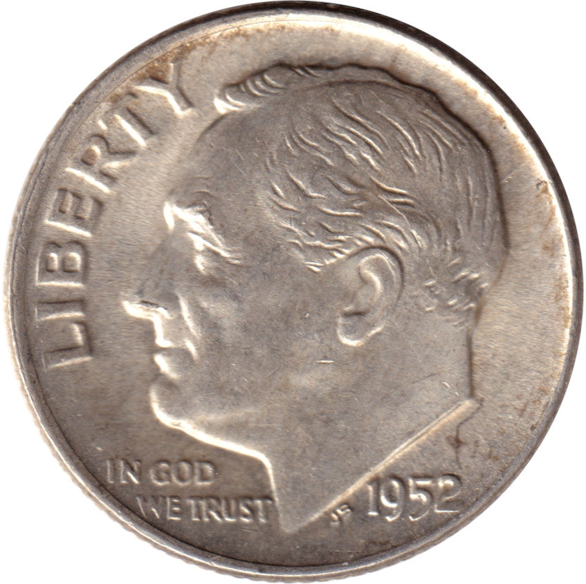 1952 D USA Dime Brilliant Uncirculated (MS63)