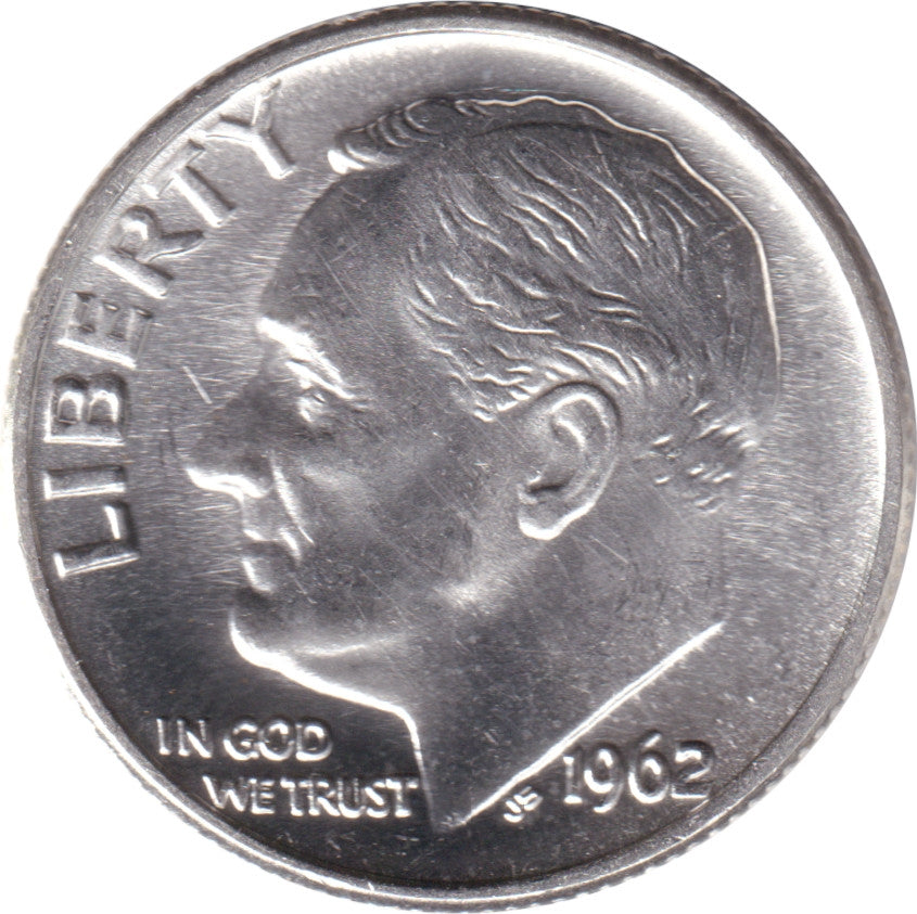 1962 USA Dime Brilliant Uncirculated (MS63)